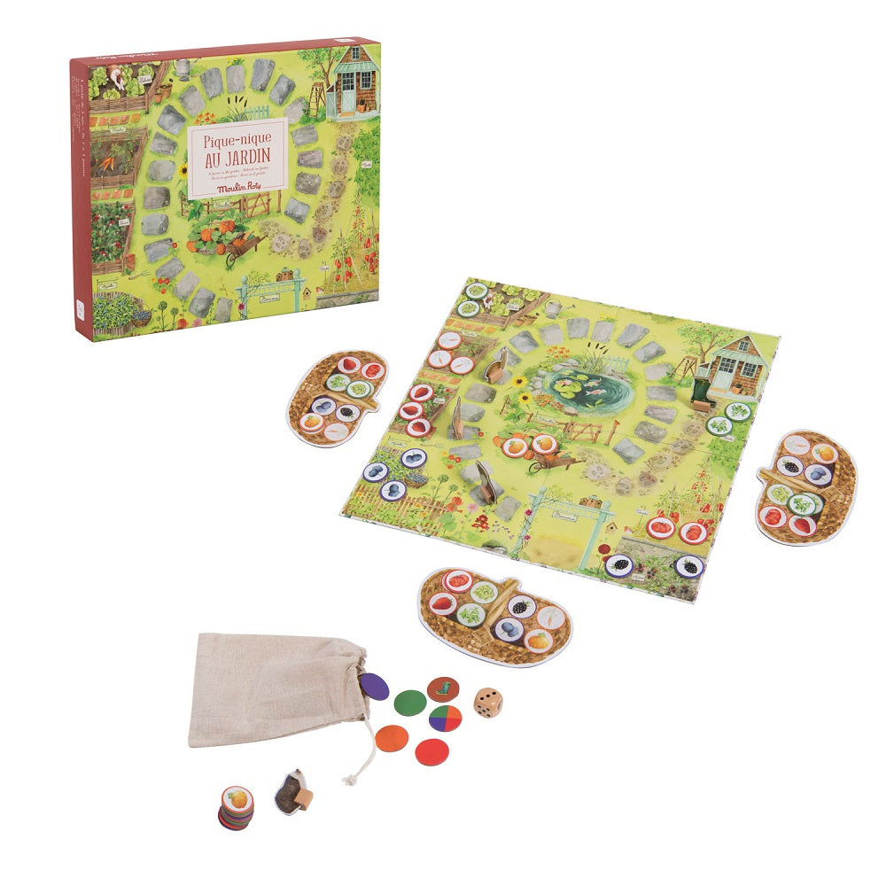 moulin roty jeu pique-nique au jardin board game 712418