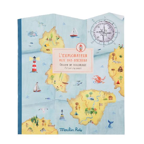 Coloring Book + Stickers - Explorer