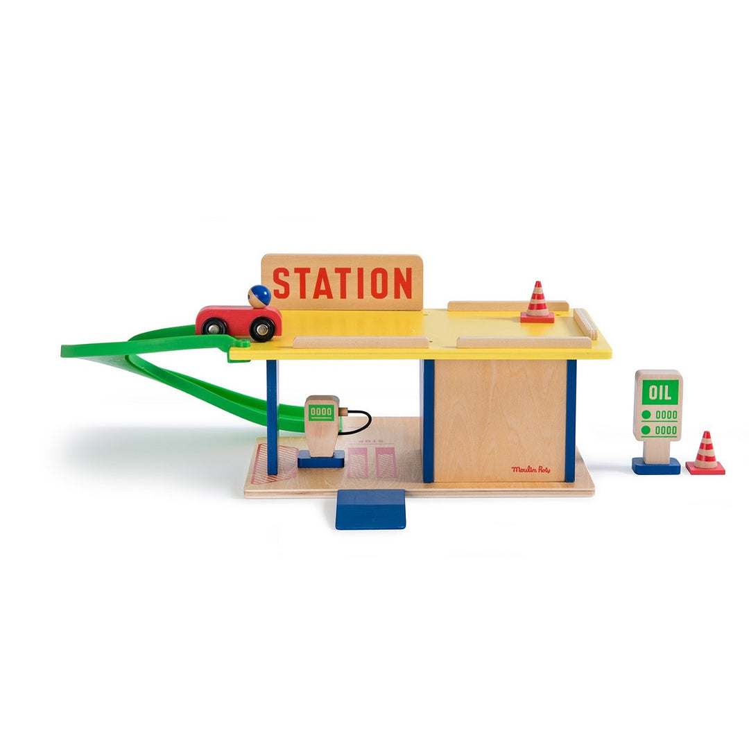 moulin roty station d'essence gas station aurelien debat car voiture vehicle véhicule garage toy toys jouet jouets kids enfants 720408