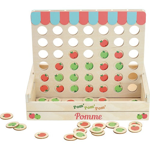 pom pom pom connect 4 jeu des pommes vilac v7608 four apples in a row