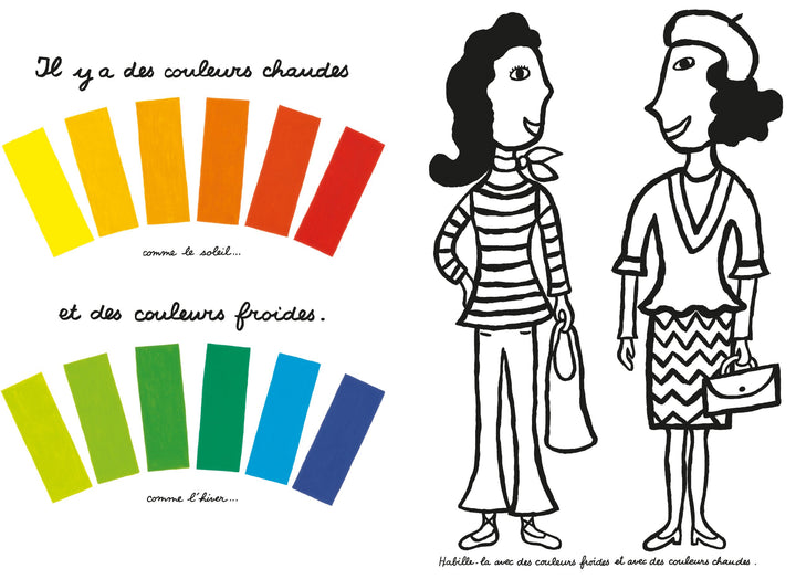 Cahier de peinture pour apprendre les couleurs