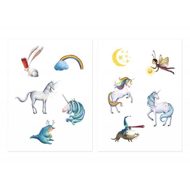 Londji tatouages temporaires licorne unicorn temporary tattoos
