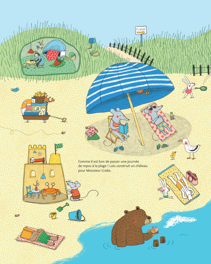 les vacances de facteur souris, écrit et illustré par Marianne Dubuc aux éditions casterman