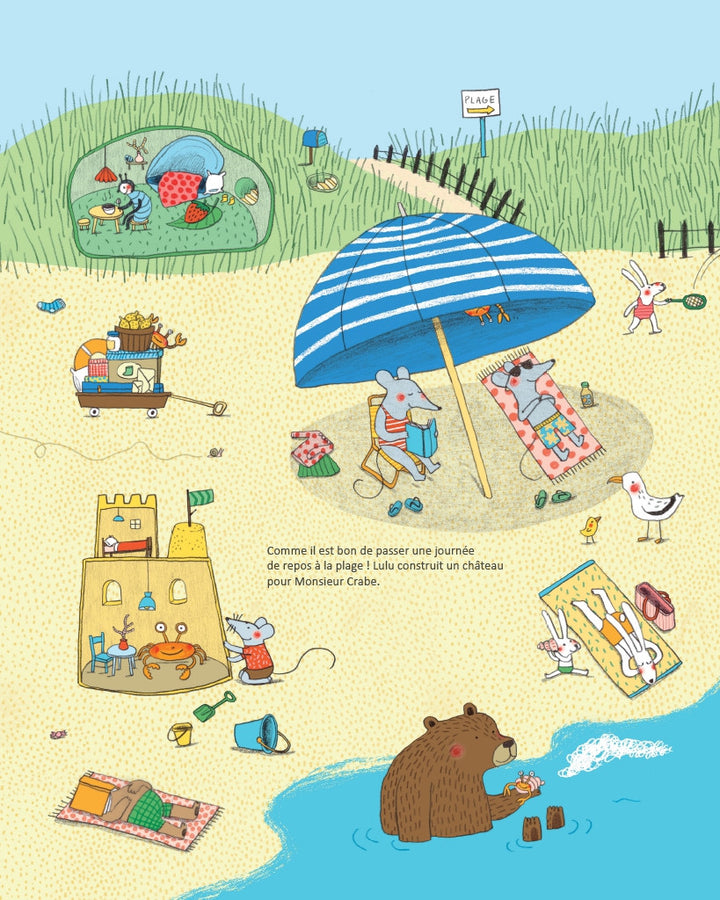les vacances de facteur souris, écrit et illustré par Marianne Dubuc aux éditions casterman