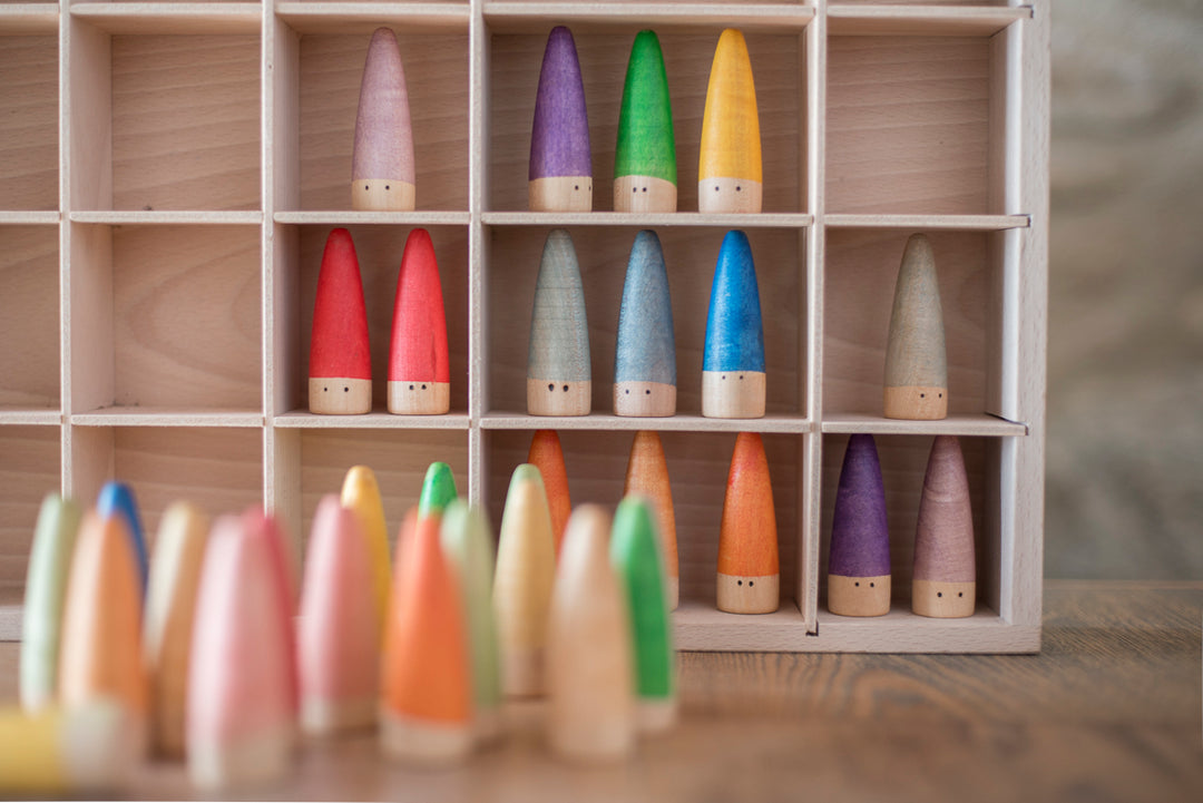 Grapat - Gnomes à bâtons en bois multicouleurs