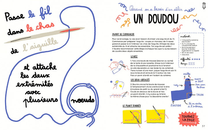 Le grand livre de bricolage des enfants Thierry Magnier éditions Socadis Montreal Quebec Canada livre d’activités arts art manuel idées
