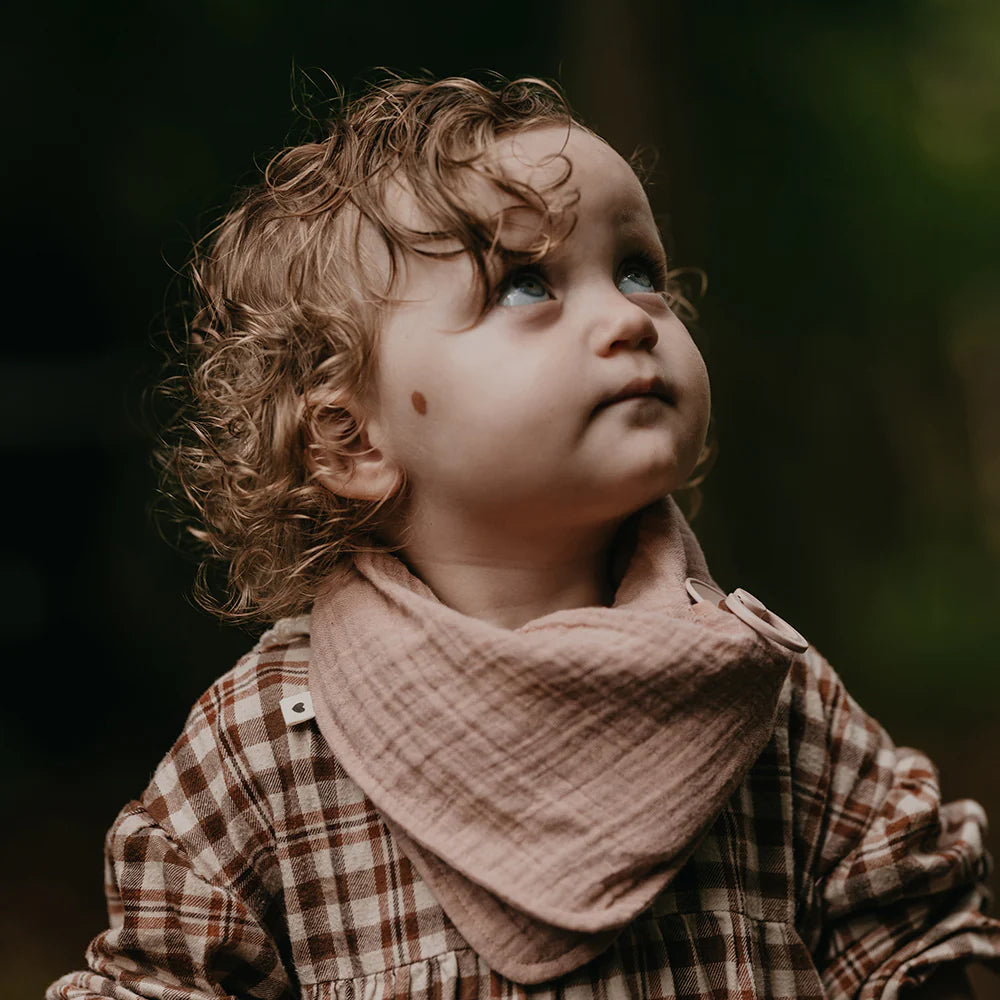 Bébé Bavoir bandana BIBS en mousseline Blush