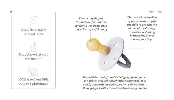 Bibs Pacifiers Duo - Baby Blue