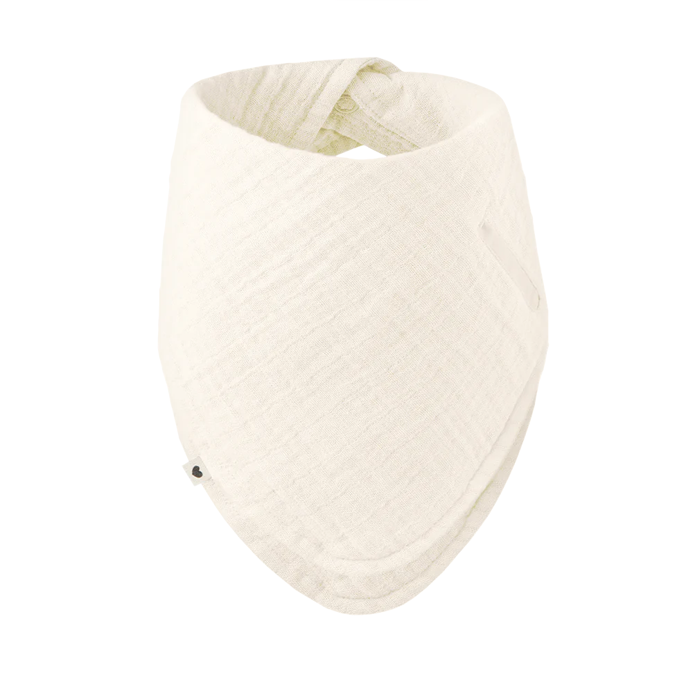 Bavoir bandana BIBS en mousseline Ivory