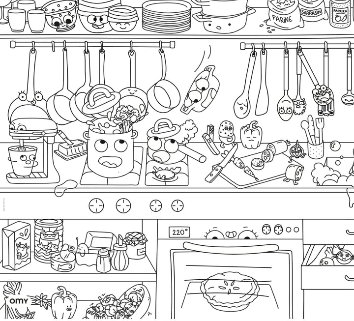 Omy Napperons à colorier - Bon appetit