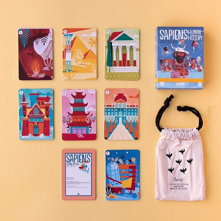londji card game jeu de cartes sapiens human history families jeu des familles cartes cards