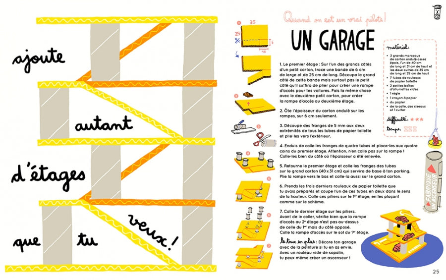 Le grand livre de bricolage des enfants Thierry Magnier éditions Socadis Montreal Quebec Canada livre d’activités arts art manuel idées