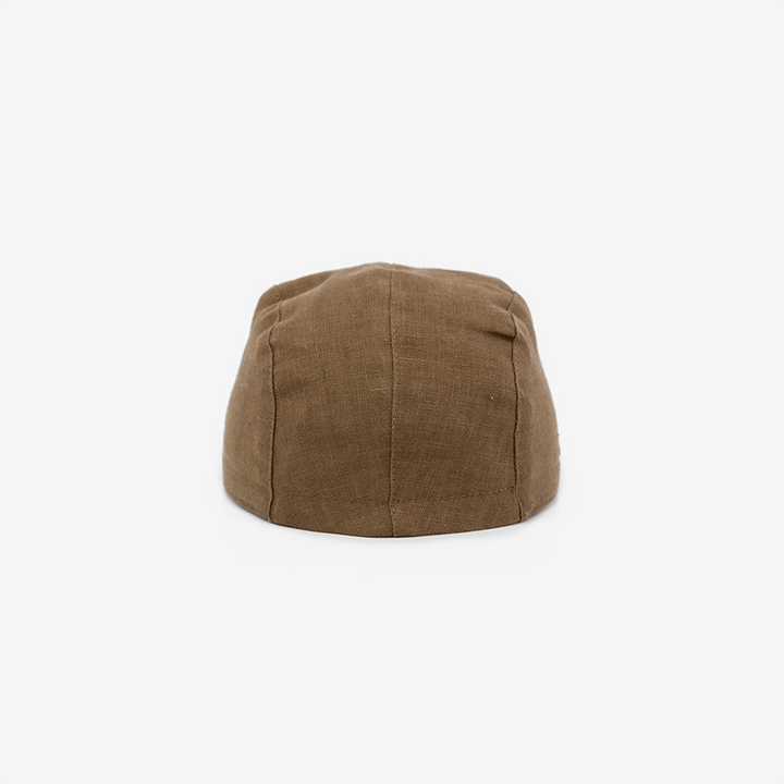 Caribou Casquette en lin Chocolat