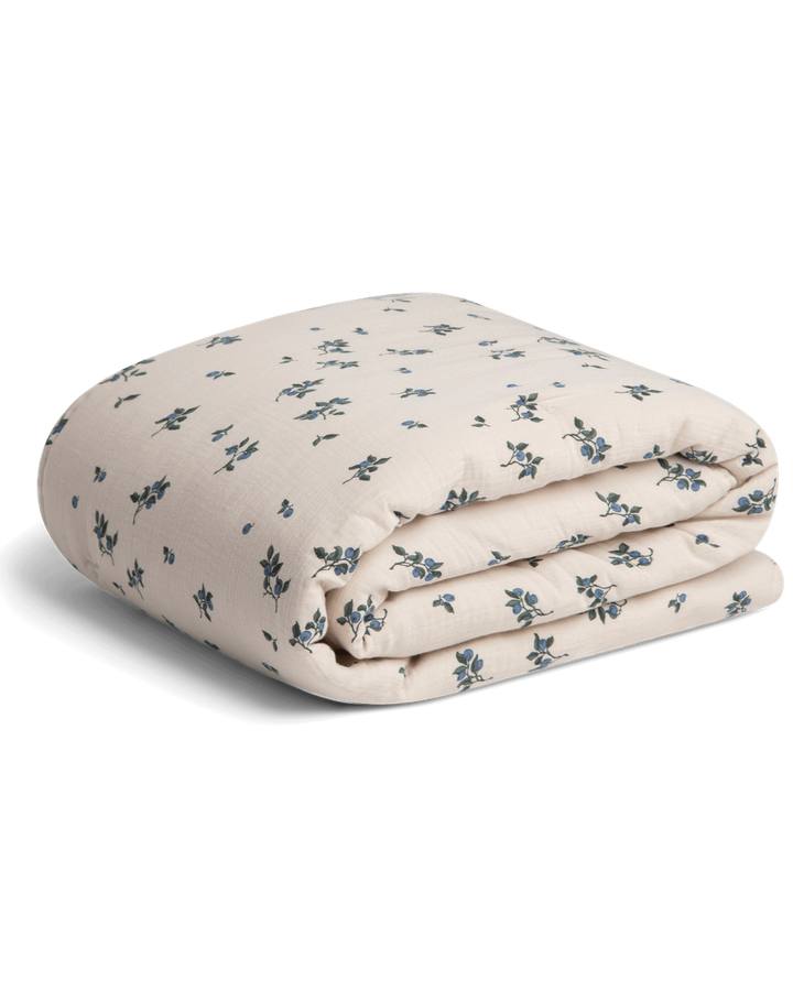 Couette en mousseline beige Blueberry