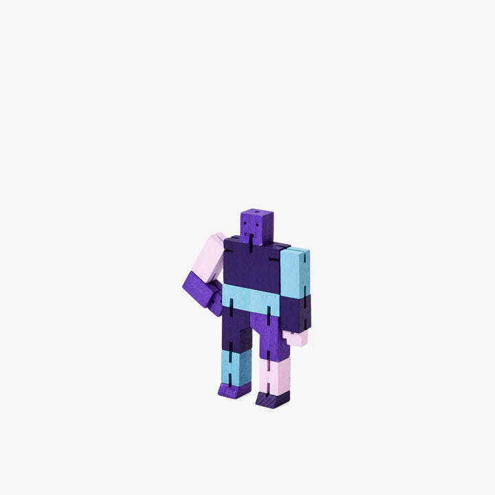 Cubebot micro en bois mauve multi