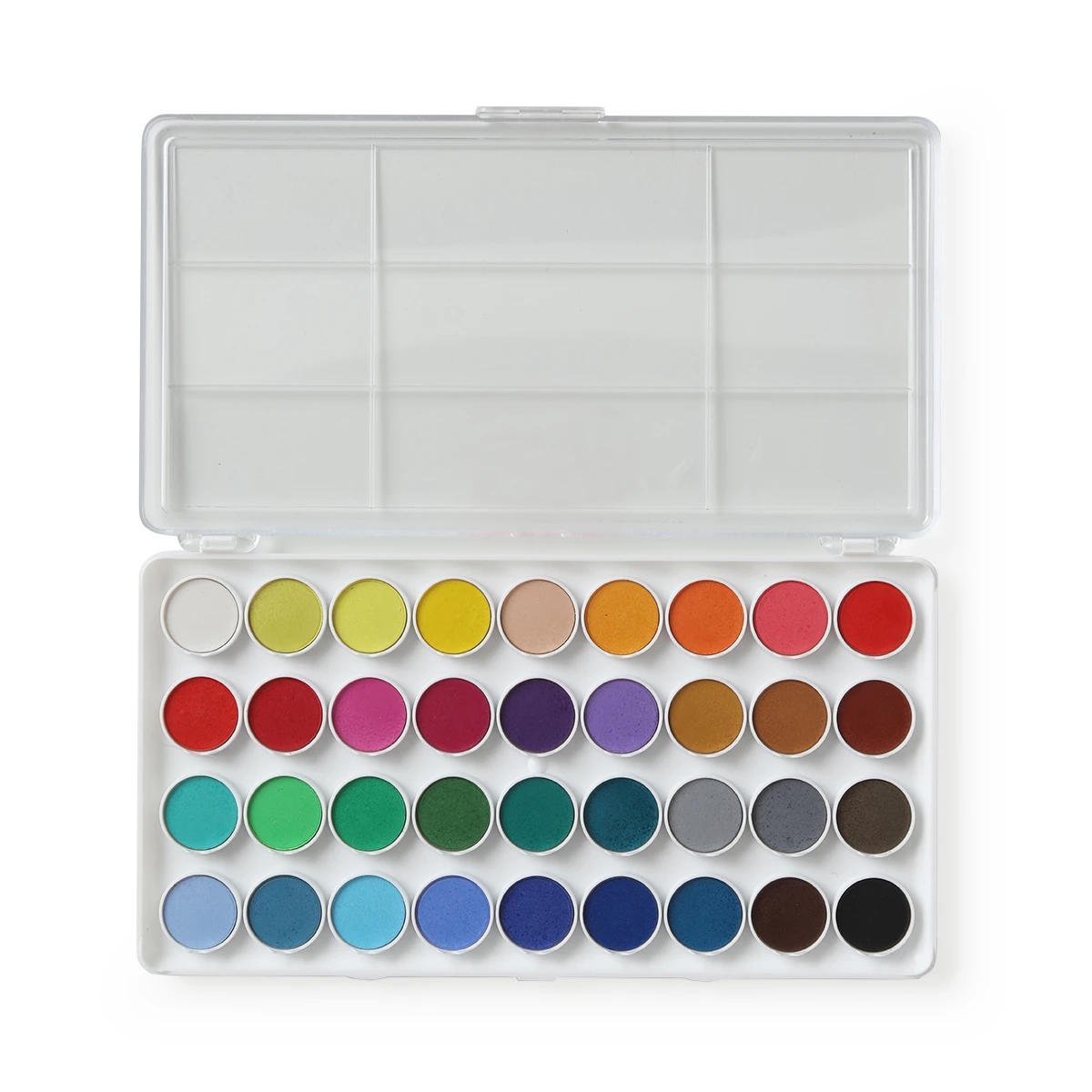Boîte D'aquarelles MILAN - 22 Pastilles Couleurs + Pinceau - 30mm - Idéal Pour Débutants, école, Loisirs Créatifs