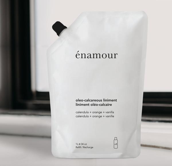 enamour montreal quebec canada liniment oleo-calcaire recharge 1 Litre 34 oz  soins peau bébé baby skincare