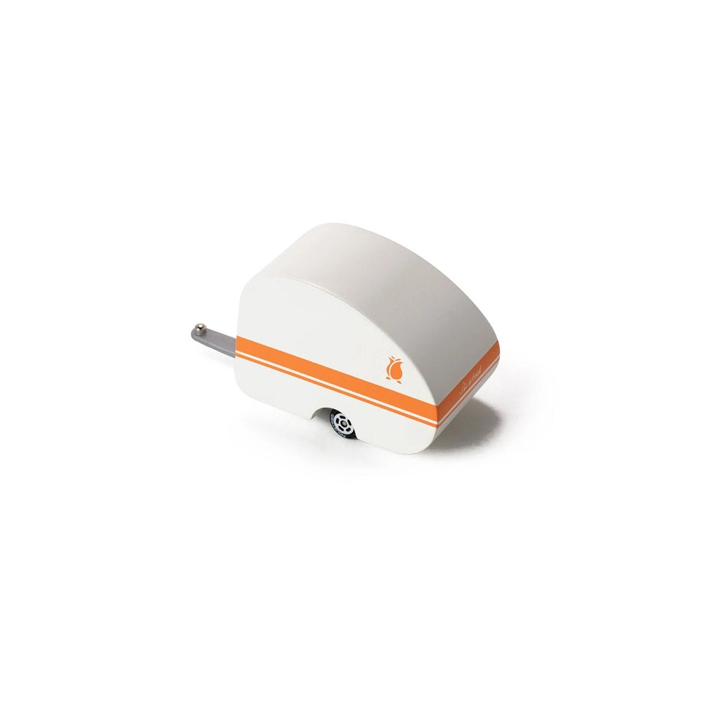 Candycar Rosebud trailer orange et blanc white