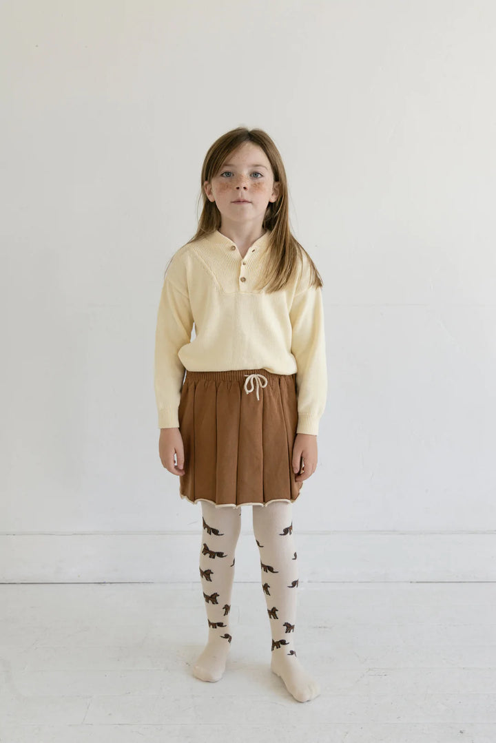 Enfant avec Fin & Vince AW22 - Jupe Matilda - Cannelle