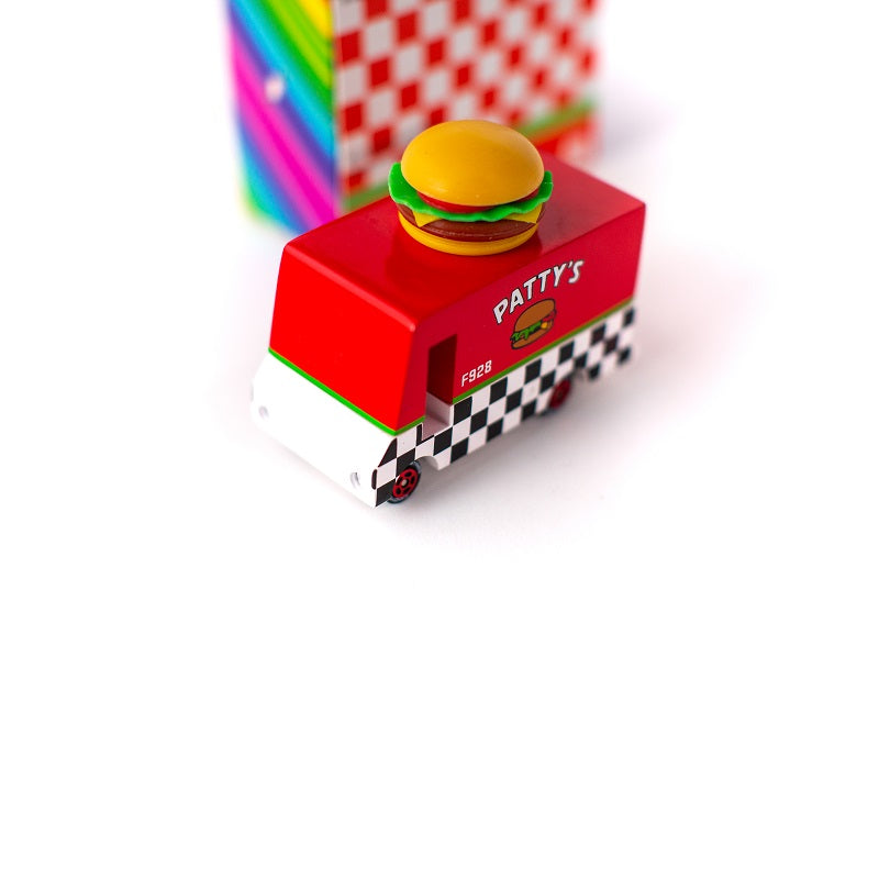 candyvan candylab toy car voiture jouet pattys hamburger van F928