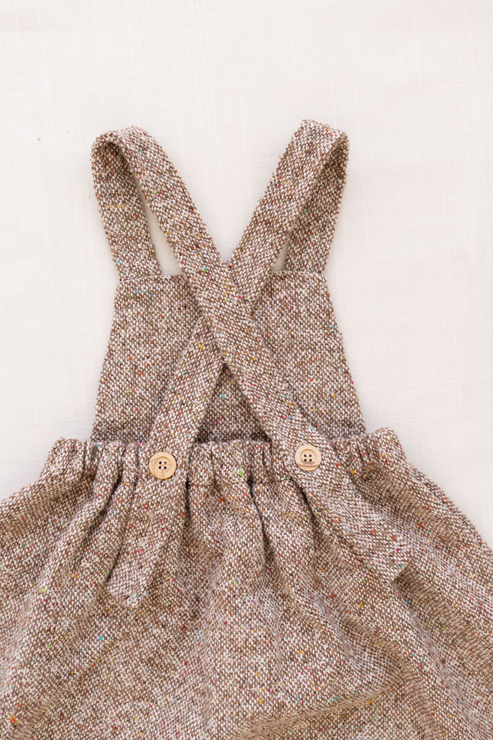 fin & vince winter confetti pinafore