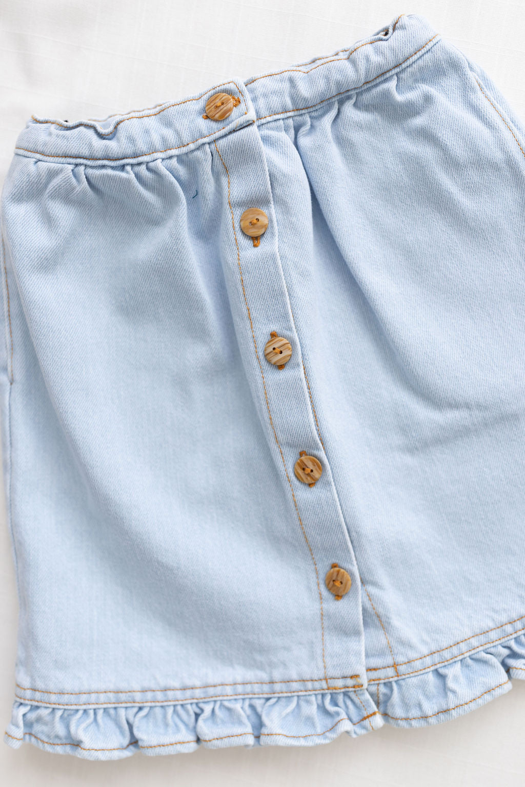 Midi Skirt - Light Wash Denim