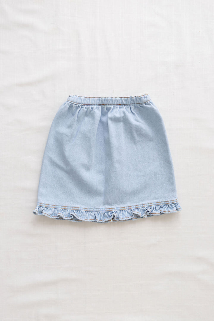 Midi Skirt - Light Wash Denim