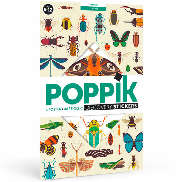 Discovery Poster + Removable Stickers - Insects