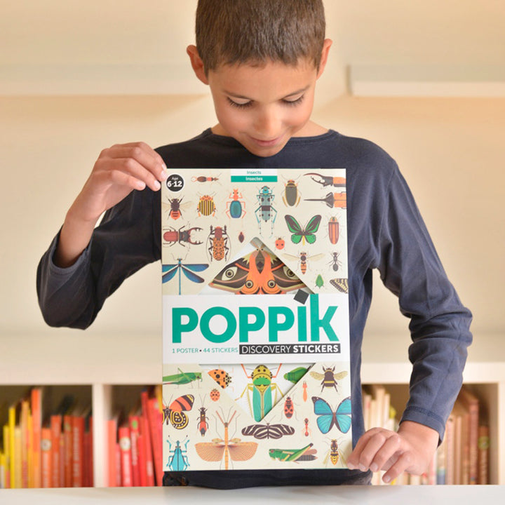 Discovery Poster + Removable Stickers - Insects
