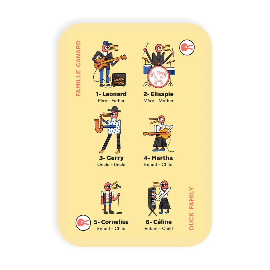 Jeu des cartes 7 familles d’aujourd’hui