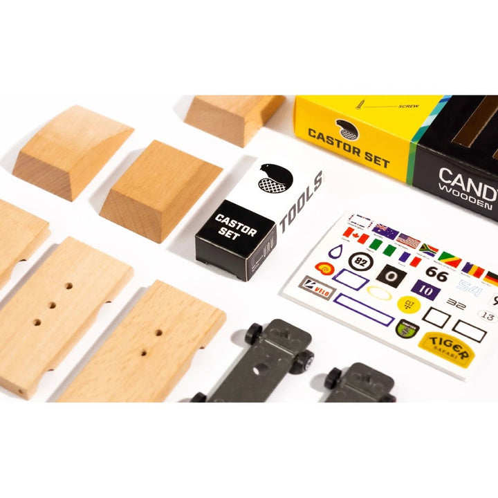 Candylab - Set d'assemblage de voitures en bois