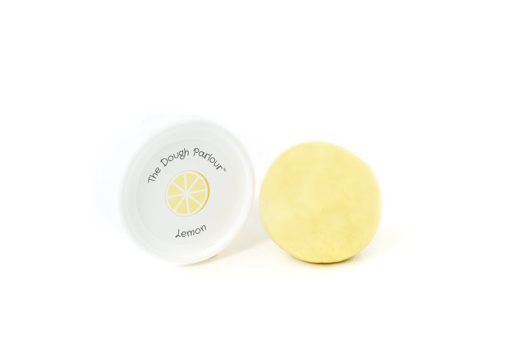 the dough parlour montreal quebec canada citron lemon play dough pâte à modeler modeling clay 100% natural naturel