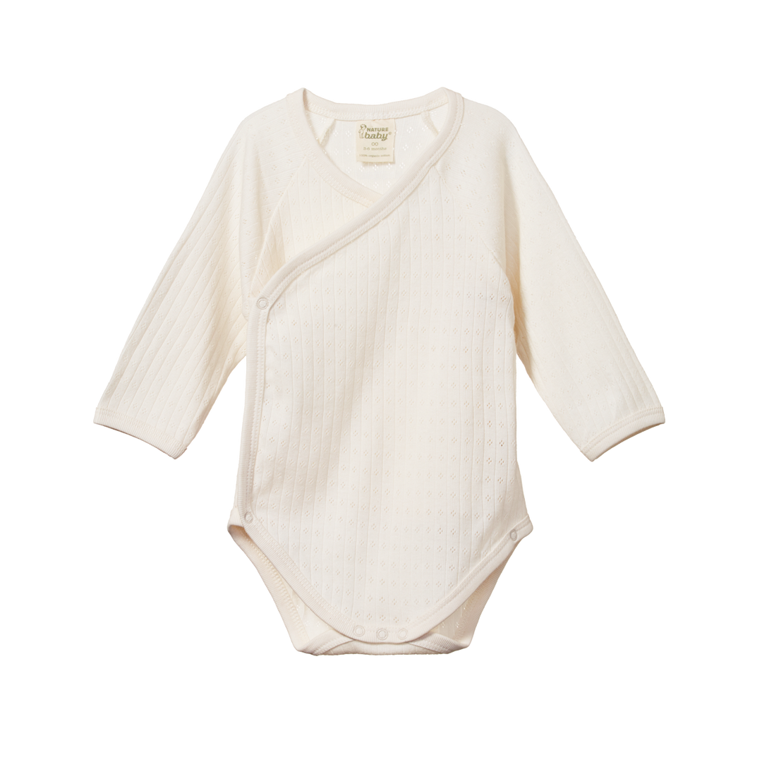 nature baby body kimono pointelle long sleeves