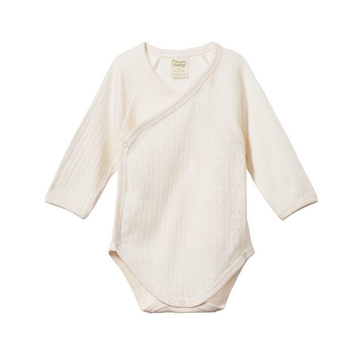 nature baby body kimono pointelle long sleeves