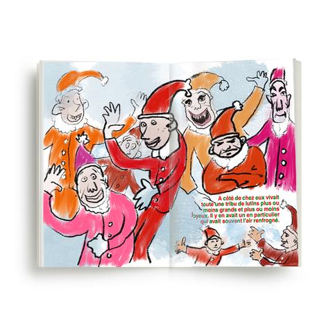 Livre à illustrer - Le père de Noël