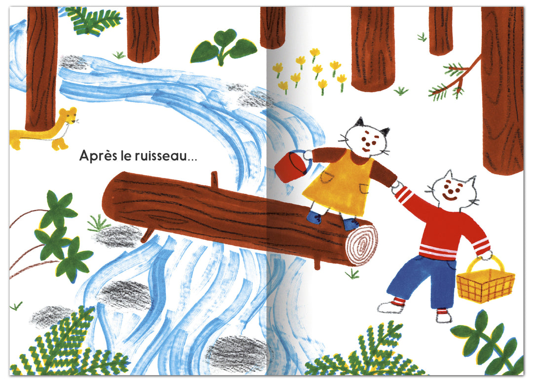Nous allons au bois livre cartonné junko nakamura book bébé baby éditions MeMo Dimédia