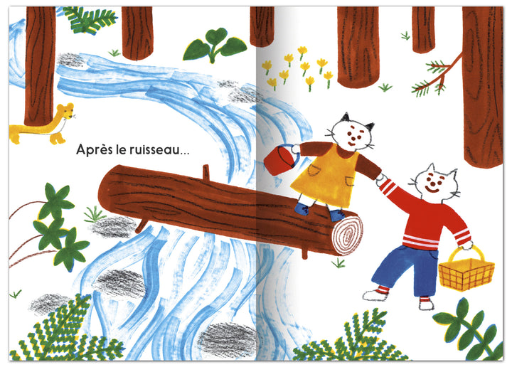 Nous allons au bois livre cartonné junko nakamura book bébé baby éditions MeMo Dimédia