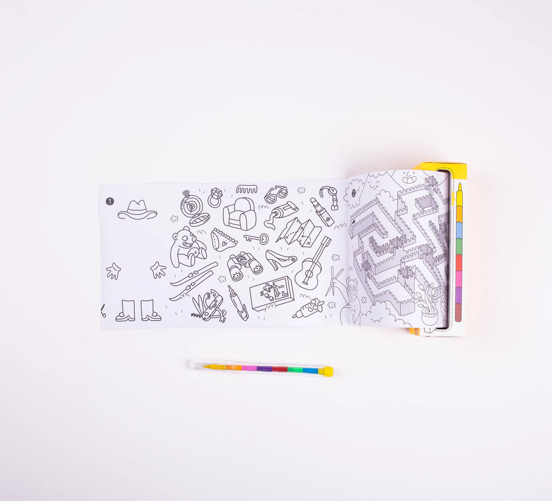 Omy montreal quebec canada jeux de poche pocket games atlas coloriage dessin enfants kids drawing coloring