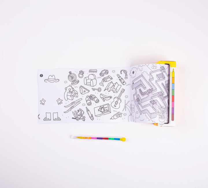 Omy montreal quebec canada jeux de poche pocket games atlas coloriage dessin enfants kids drawing coloring