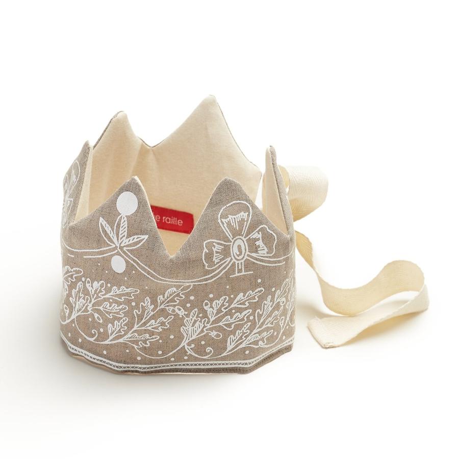 Linen Crown - White