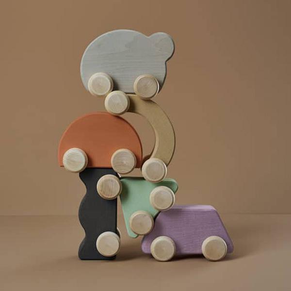 Voiture en bois Raduga - Seafoam