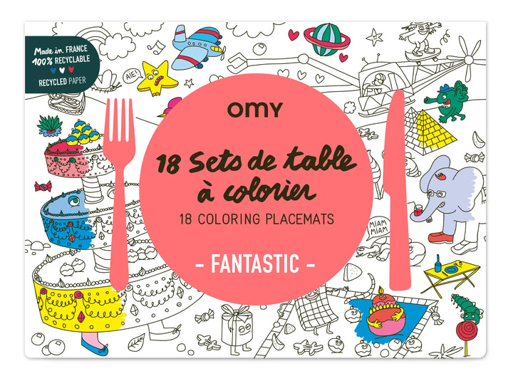 Omy Napperons à colorier - Fantastique