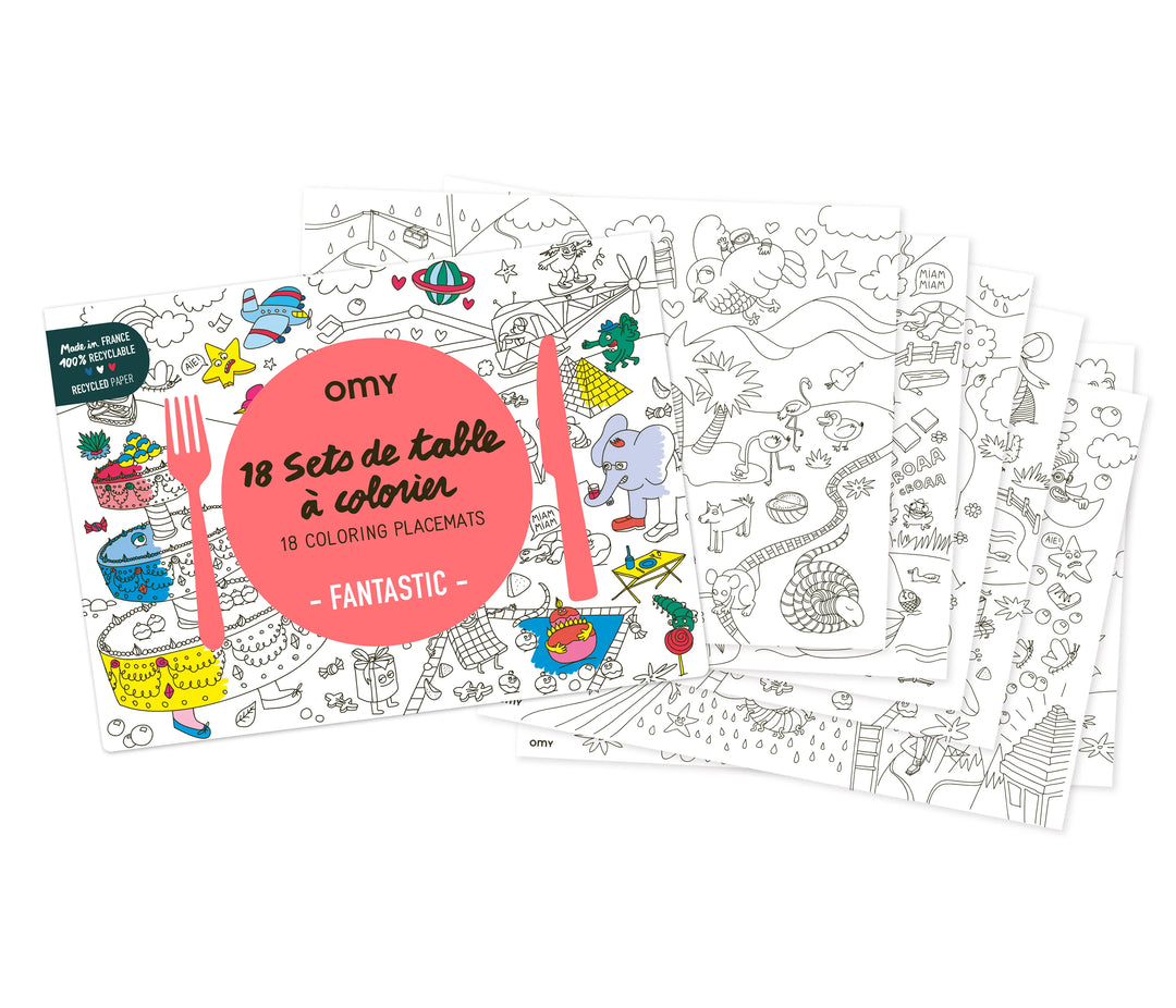 Omy Napperons à colorier - Fantastique