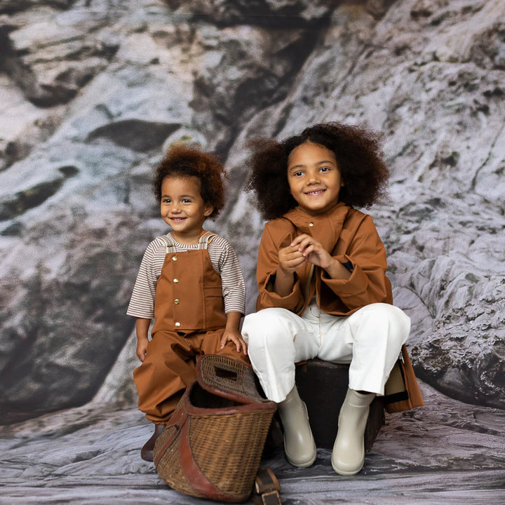 Enfants avec Salopette et manteau de pluie