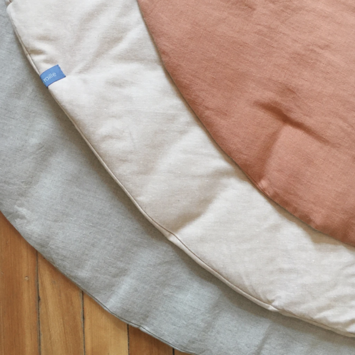 Tapis de jeux en lin