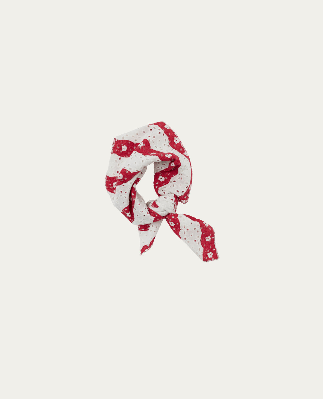 the campamento ss21 verbena red bands scarf