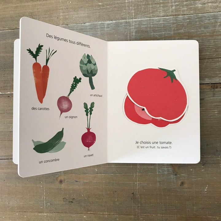 au marché je choisis livre imagier en français gaia stella hélium éditions socadis