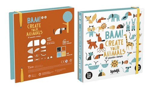 londji montréal québec canada bam create your animals étampes stamps arts bricolage création crafts jeux jouets games toys