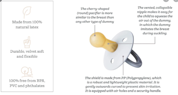 Bibs Pacifiers Duo - Ivory