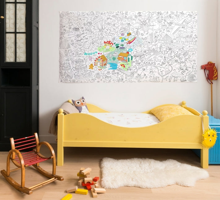 Omy montreal quebec canada affiche XXL à colorier fantastic  poster coloriage dessin enfants kids drawing coloring